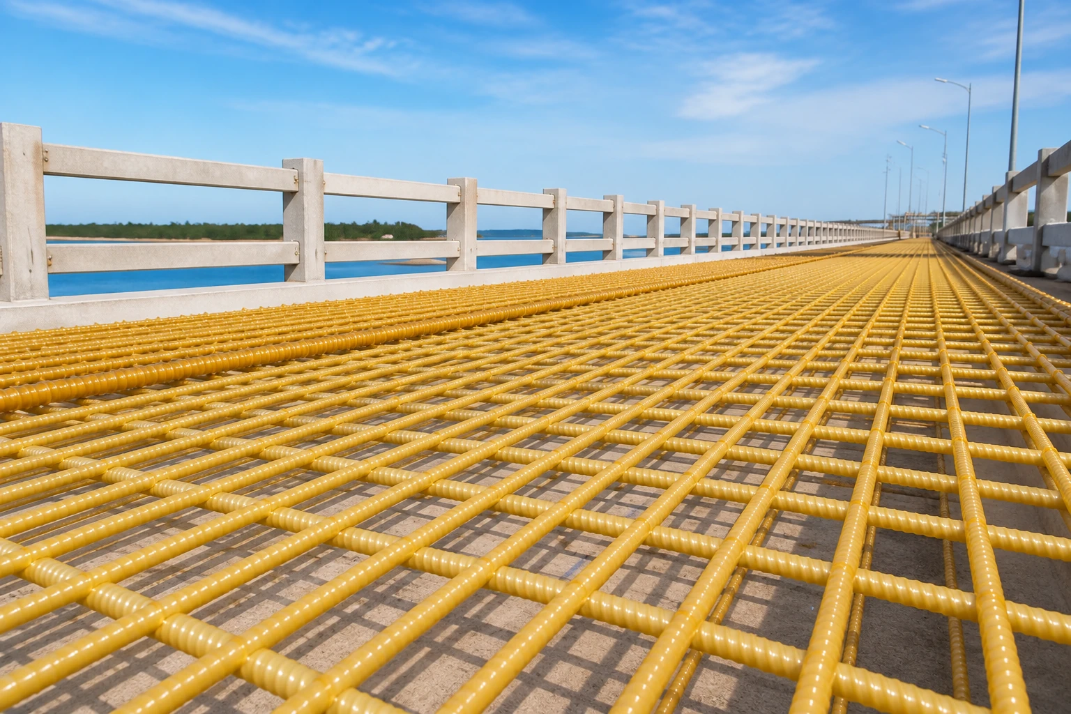 Marine GFRP reinforcement application