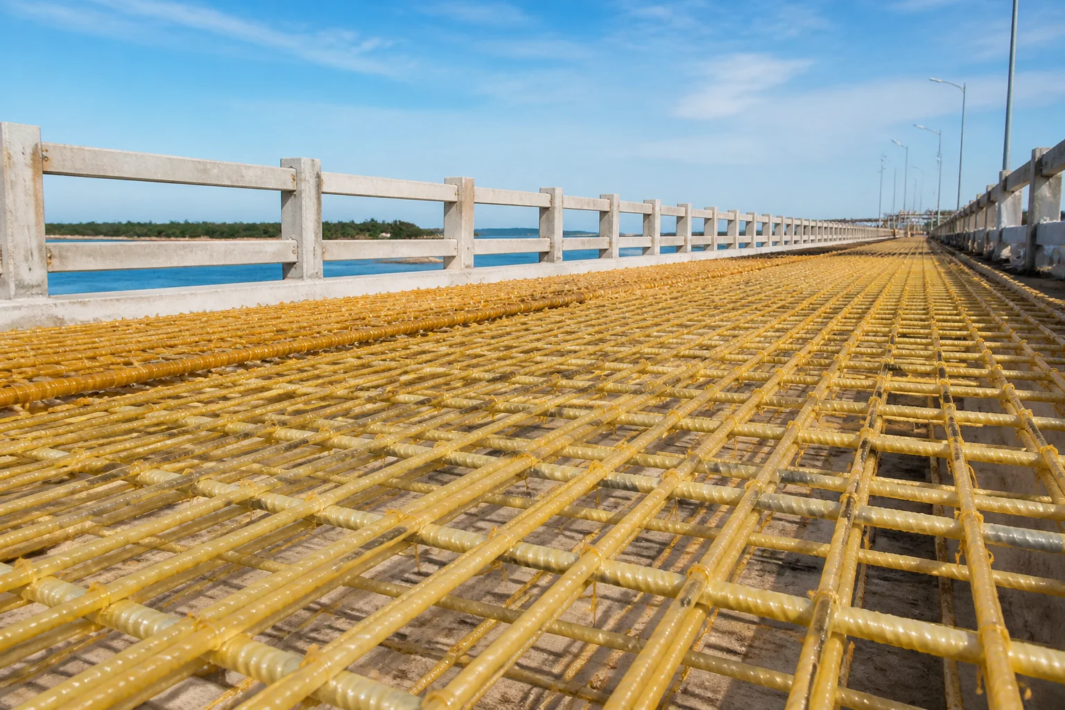Marine GFRP reinforcement application